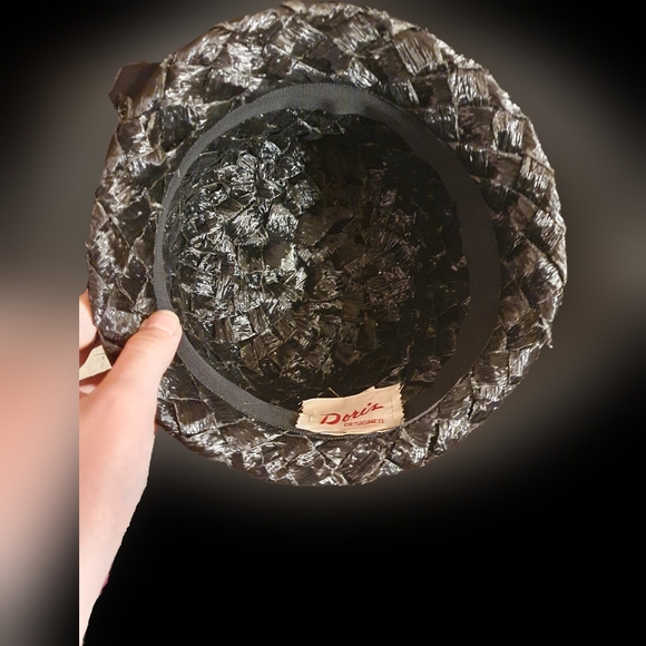 True Vintage union made straw ladies cloche hat 1960s main image 5